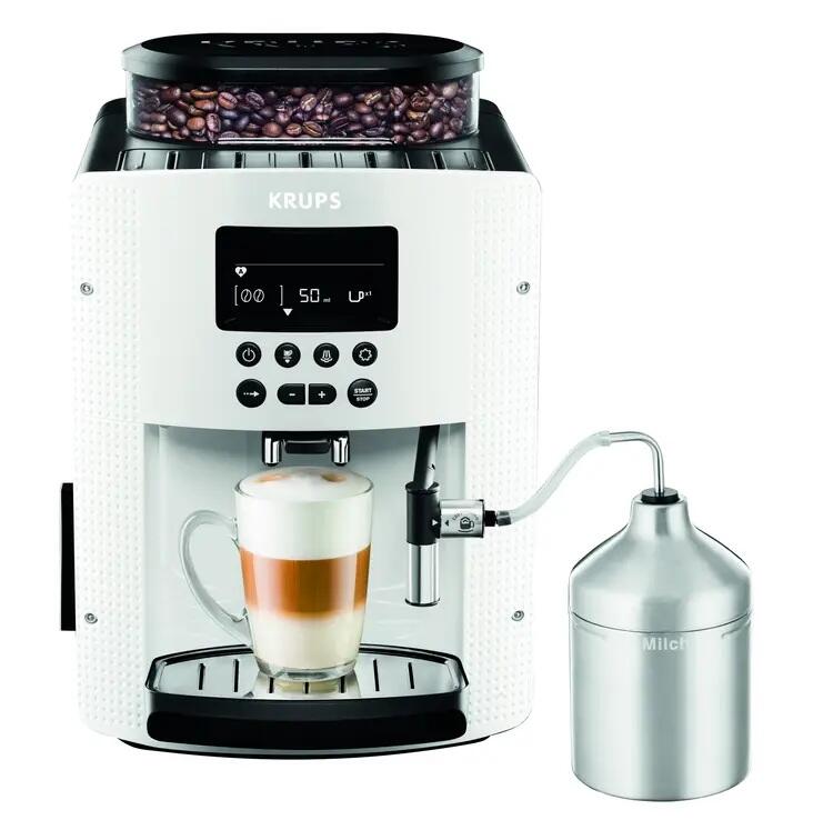 KRUPS EA8161 Arabica Display Kaffeevollautomat mit Cappuccinatore - weiß