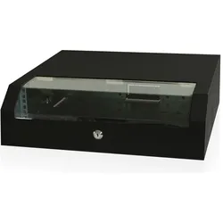 Wp Wall cabinet for 5 devices, 50 cm width, 47,5 cm height, 14 cm depth, black, Serverschrank, Schwarz
