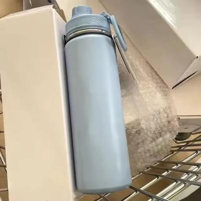 Uplifted Finds 710 Ml Stainless Titanium Vacuum Sports Bottle Leakproof Outdoor Cup d