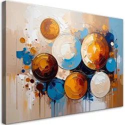 LEINWANDBILD Abstraktion Bunte Kugeln 120x80cm