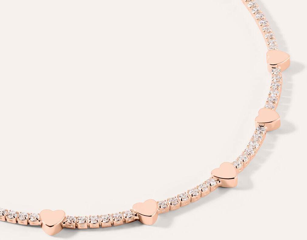 Stroili Bracciale Romantic Shine Ottone Rosa Cristallo Collezione: Romantic Shine Rosa