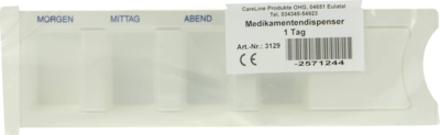 Careliv Produkte OHG MEDIKAMENTENDISPENSER 1 Tag 1 St 02571244