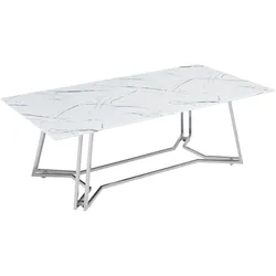 SalesFever »Nelio« Couchtisch weiß/silber