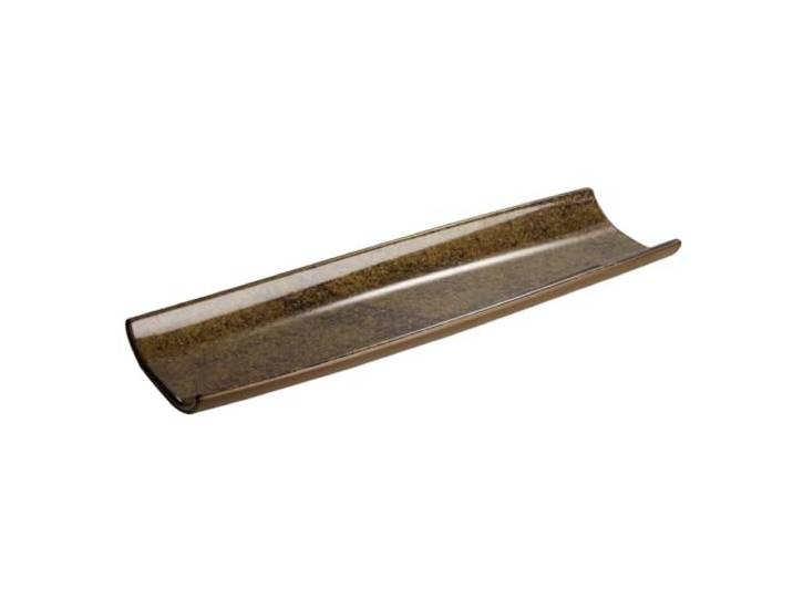APS 85553 Plateau/planche à sushis UMI - mélamine marron\, 41 x 13 cm\, empilable