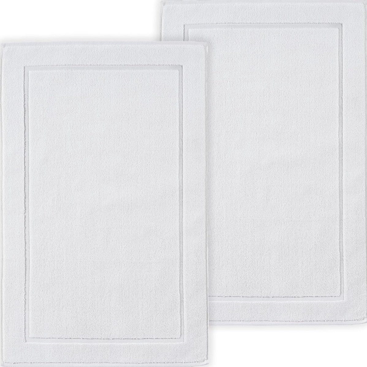 Wit Badmat Set van Katoen - 40 x 70 cm