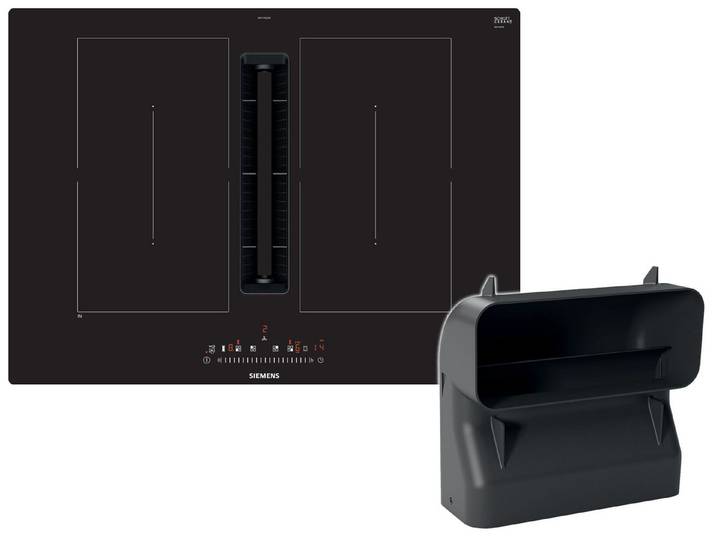 SIEMENS Kochfeld mit Dunstabzug ED711FGA6, Timer, TouchControl-Bedienung, powerMove
