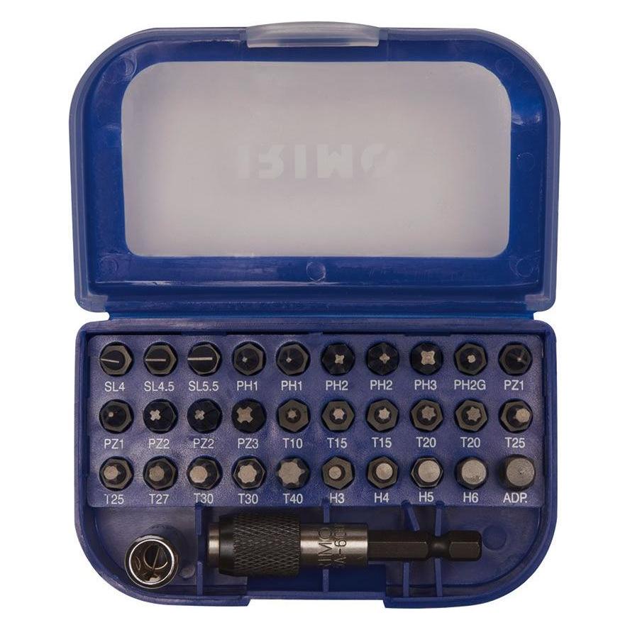 Csdk SL Bitssaet med 32 deleLige, Phillips, PozidrivTorx, unbrako, adapterbitsadapter, bitsholder (475-32-1)