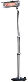 Stainless Steel Telescoping Offset Pole Mounted Infrared Patio Heater by Fire Sense in Stainless Steel