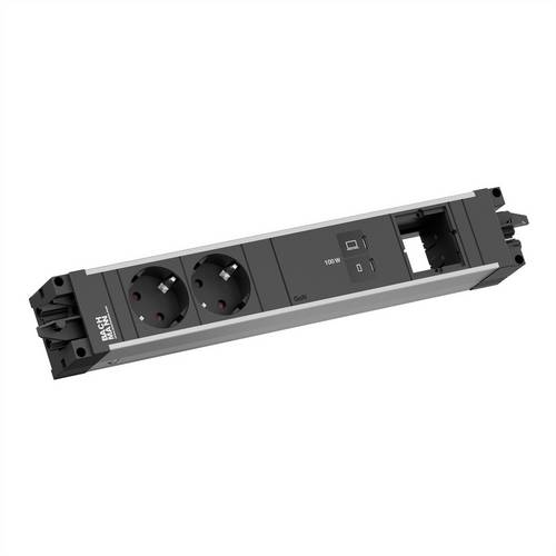Bachmann STEP ALU 2xCEE7/3 1xUSB BM0023835