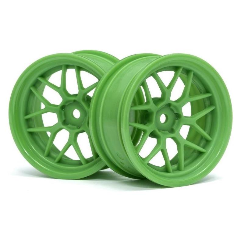HPI TECH 7 WHEEL GREEN 52X26X+6MM OFFSET (2PCS) (116531)