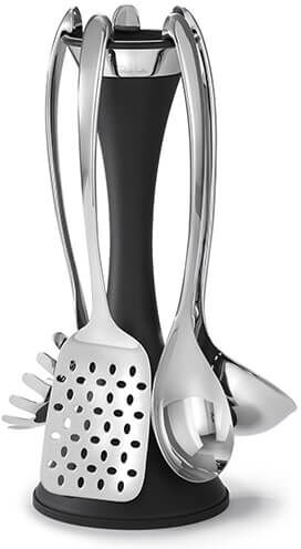Robert Welch Signature 6 Piece Utensil & Server Stand Set