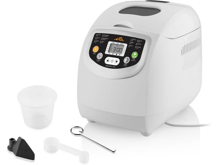 ETA Brotbackautomat DELICCA Mini ETA814990000 , weiß, B:27,5cm H:30cm T:34cm, Brotbackautomaten, 3 Bräunungsgrade