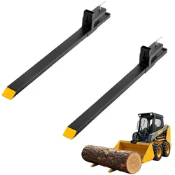 VEVOR Palettengabeln zum Anklemmen 1524mm Frontladerzinken 1814kg Belastbar, Eimergabel für Schlepper & Ladeschaufel, Traktor-Zubehör für Landwirtschaft & Hofarbeit, Stahlkonstruktion, Gelbe Spitzen