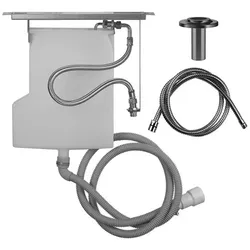 Gessi Securflex-Schlauchdurchführung für Montage Fliesenbank, Rosette Inciso, 735, 01813031, Farbe: Chrom