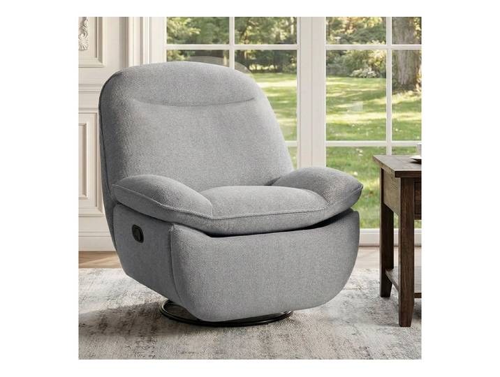 FLEXISPOT Sessel Schaukelsessel gemütlicher TV-Sessel, Relaxsessel (Versteckter Stauraum, 105° - 145° verstellbar, Drehsessel mit Rocking, Ruhesessel für Senioren & Stillenden), 150 KG belastbar