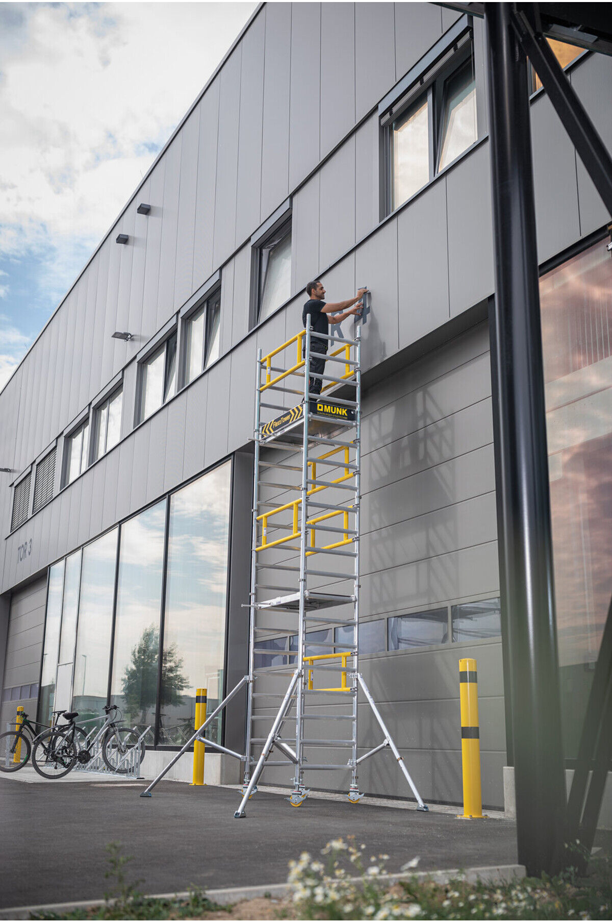 Munk FlexxTower Ein-Personen-Gerüst Plattformhöhe 2,10 m (125122)