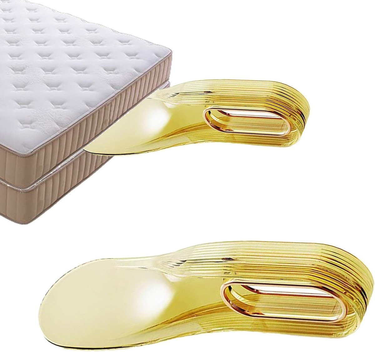 Matraslifter Wig Wit - Ergonomisch Bed Hulpstuk voor het Opmaken van het Bed - 28 cm