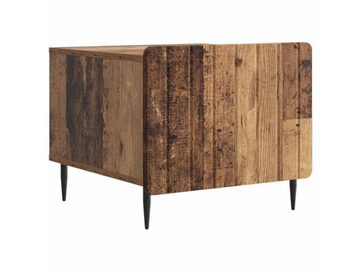 IBUQDDV Couchtisch mit Schubladen Altholz 49 x 50 x 42 cm Holzwerkstoff Zwei Ebenen, unteres Regal, große Tischplatte, pflegeleichte Oberfläche, Holzwerkstoff, Altholz Optik, Wohnzimmer