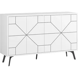 SIDEBOARD mit 4 Türen und dekorierten Türen L123 cm - Dune