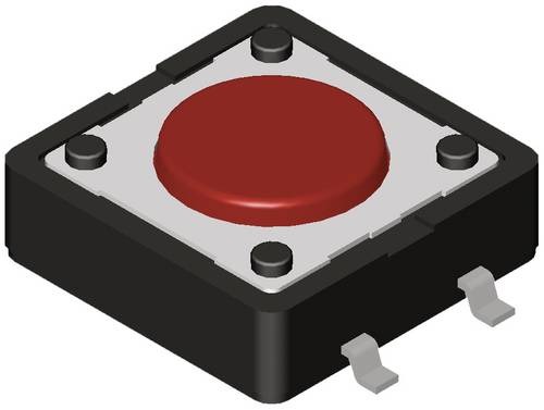 Diptronics DTSM-66S-V-T/R Tastschalter 12 V/DC 50mA 1 x Aus/Ein tastend (L x B x H) 9 x 6.20 x 13mm