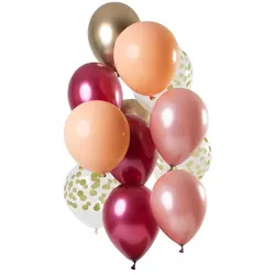 Luftballon-Set "Rosé-Gold", 30 cm Ø, 12 Stück