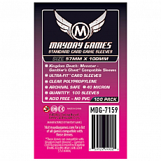 Mayday Games Standard Kingdom Death Gamblers Chest Compatible Sleeves (100 Stück) 57x100mm - 7159 - Kartenhüllen 303077