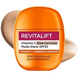 L'Oréal Paris, Sonnencreme, L'Oreal Paris Revitalift Clinical Vitamin C Glow Daily Fluid Tinted Spf30 40ml (SPF 30, 40 ml)