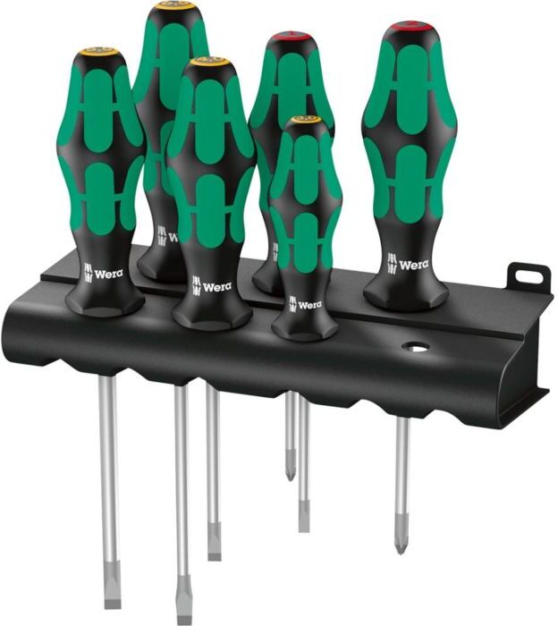 Wera Schraubendrehersatz Kraftform Plus 334/6 6-teilig + Rack