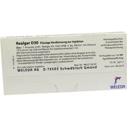 WELEDA REALGAR D 30 Ampullen 8X1 ml Ampullen