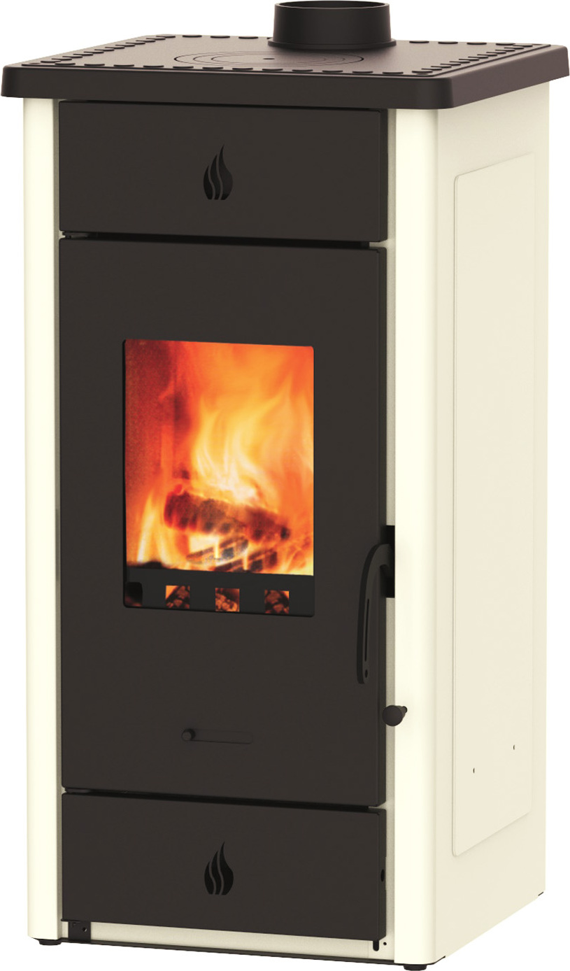 Kaminofen WESTMINSTER Luke Stahl weiß 8 kW