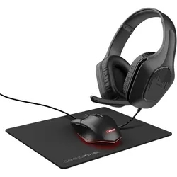 Trust GXT790 TRIDOX 3-IN-1 BUNDLE (Kabelgebunden), Gaming Headset, Schwarz