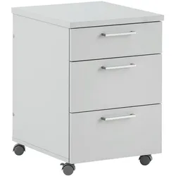 Möbelpartner Rollcontainer »1500 Büro« mit klassischen Schüben grau, 41x60.1x49.6 cm