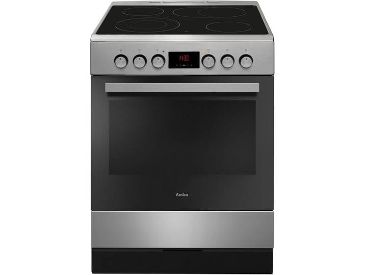 Amica Elektro-Standherd SHC 913 001, mit 1-fach-Teleskopauszug, Komfortables Kochen und Backen mit bequemer Handhabung
