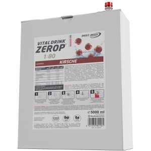 Best-Body-Nutrition Sirup Vital Drink Kirsche, zuckerfrei, Getränkesirup für ca. 400 Liter Fertiggetränk, 5 Liter