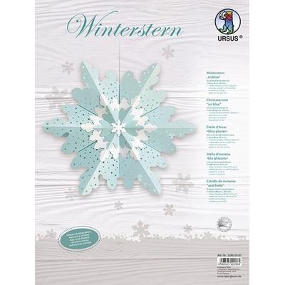 URSUS Winterstern, eisblau/polarweiß