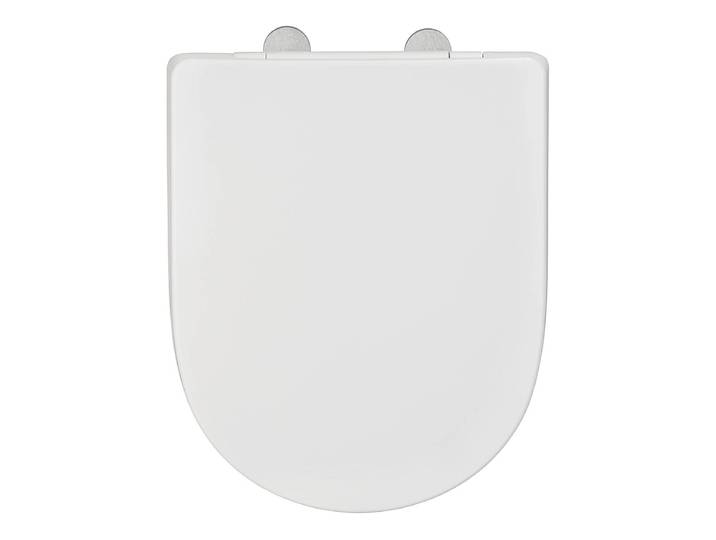 Siège WC Exclusive Nr. 3 Siège WC : duroplast Fixation : acier inoxydable Blanc/Blanc 37 x 45cm