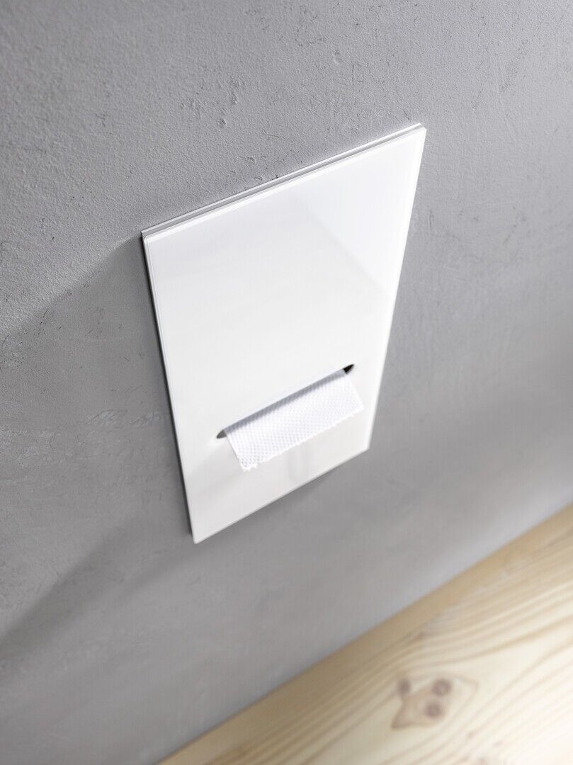 emco WC-Papier-Modul asis 2.0 optiwhite Unterputz, 346 mm, Türanschlag links ohne Einbaurahmen, 9724 972427422