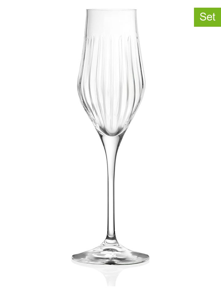 RCR cristalleria 6er-Set: Champagnerflöten "Timeless" - 230 ml - onesize