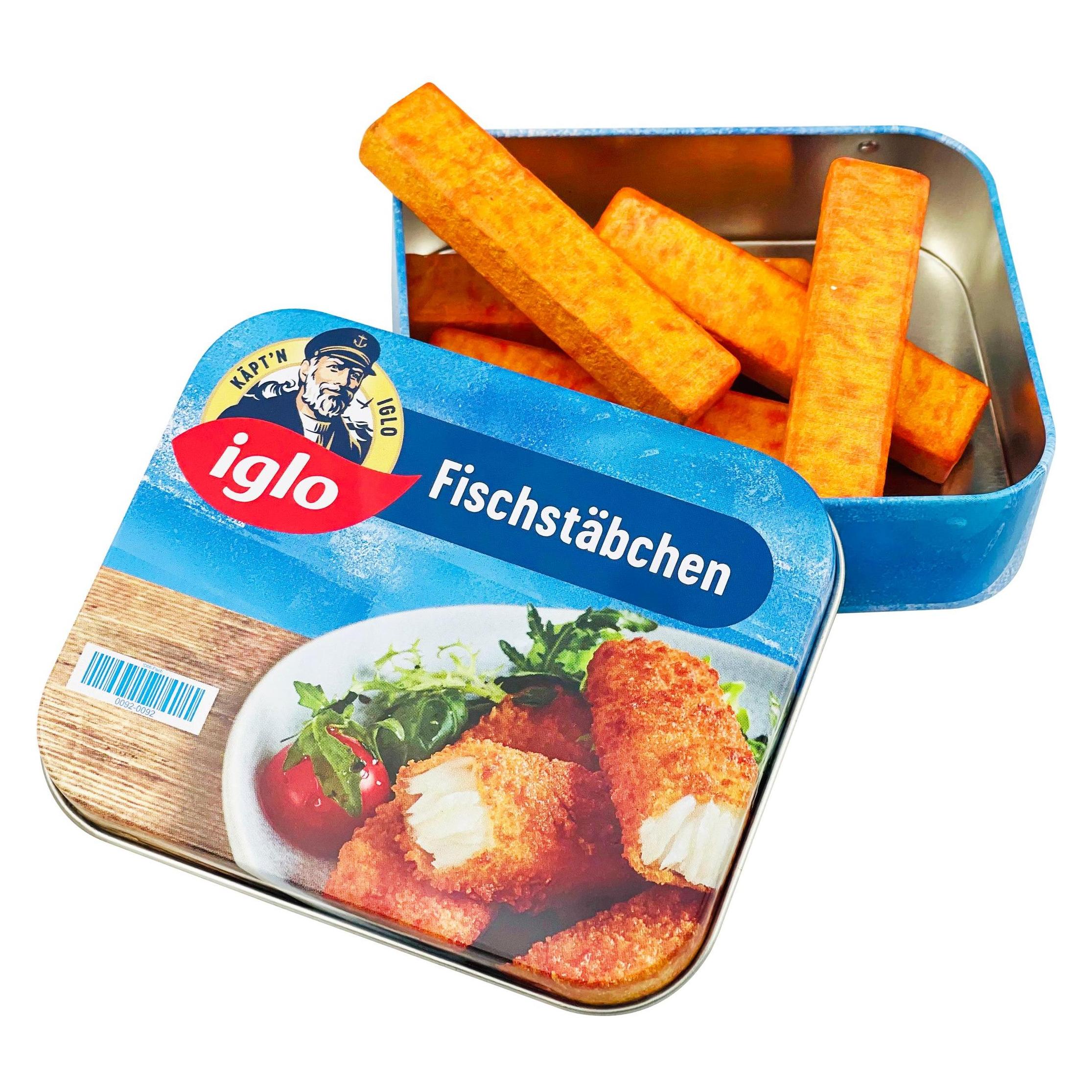 Tanner Iglo Fischstäbchen Holz in Metalldose (0969.9)