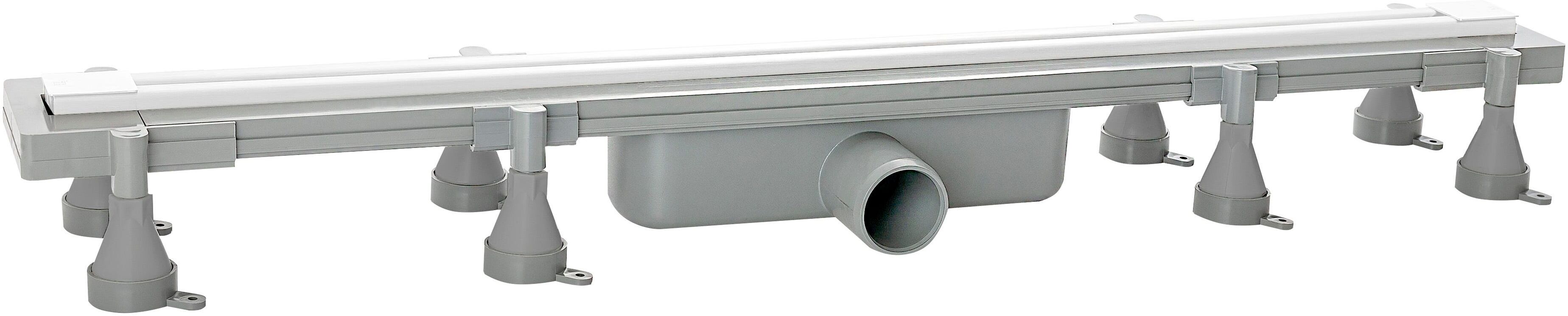 Tea BASE CANALINA DOCCIA FILO PAVIMENTO  NADIR L 800 mm REGOLABILE SCARICO Ø50mm SENZA GRIGLIA