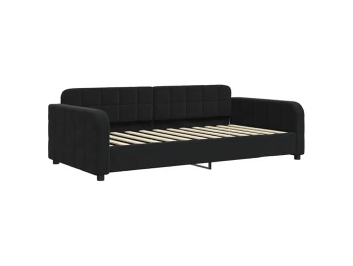 vidaXL Tagesbett Schwarz 90x200 cm Samt