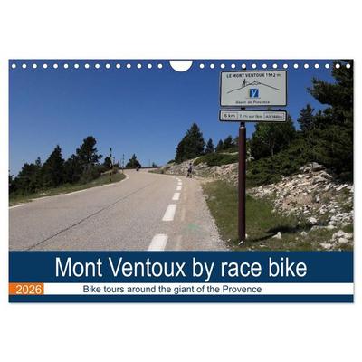 Mont Ventoux by race bike (Wall Calendar 2026 DIN A4 landscape), CALVENDO 12 Month Wall Calendar