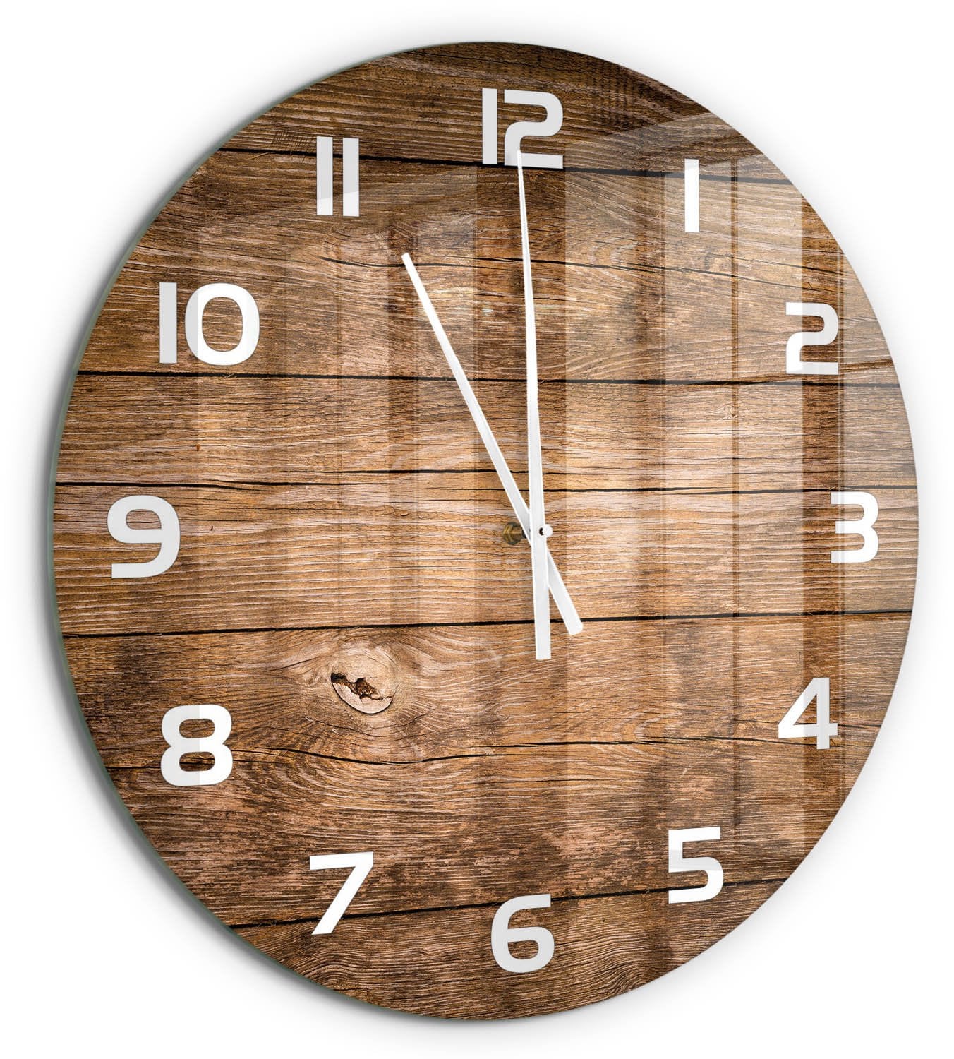 Tulup Wandklok - Bruin - Diameter: 60 cm