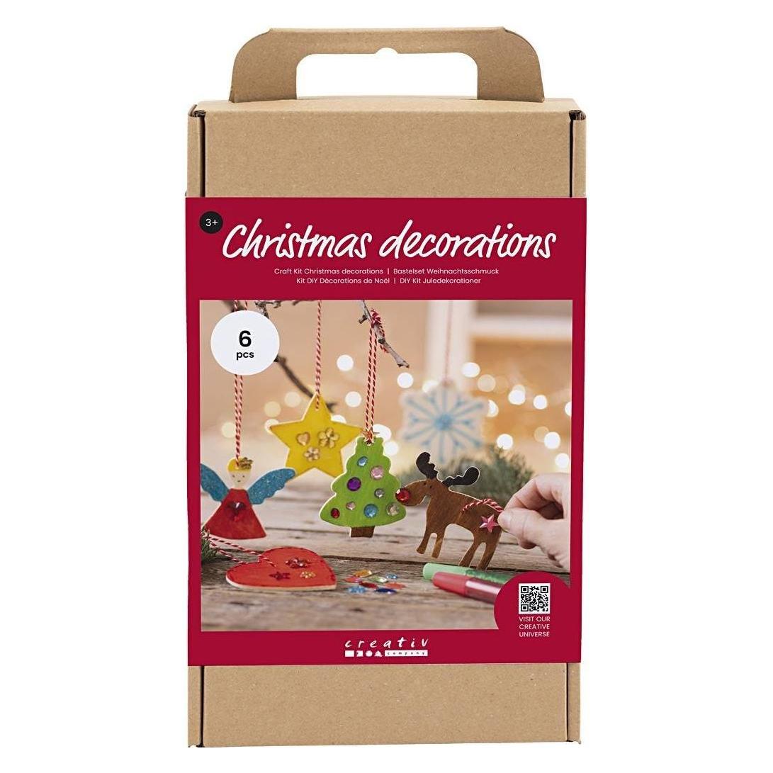Creativ Company Bastelset Weihnachtsanhänger zum Ausmalen (977583)