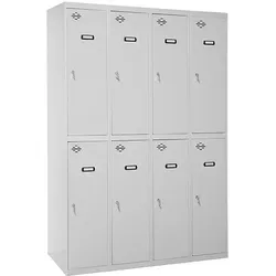 SimonRack Spind Schrank, Metallschrank, Schließfachschrank, Schloss, 1800x1200x500 mm  - Simonlocker