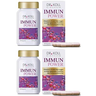 Immun Power Dr.Koll Vitamin C+Vitamin D+Zink Kaps. 2x 2x60 St Kapseln