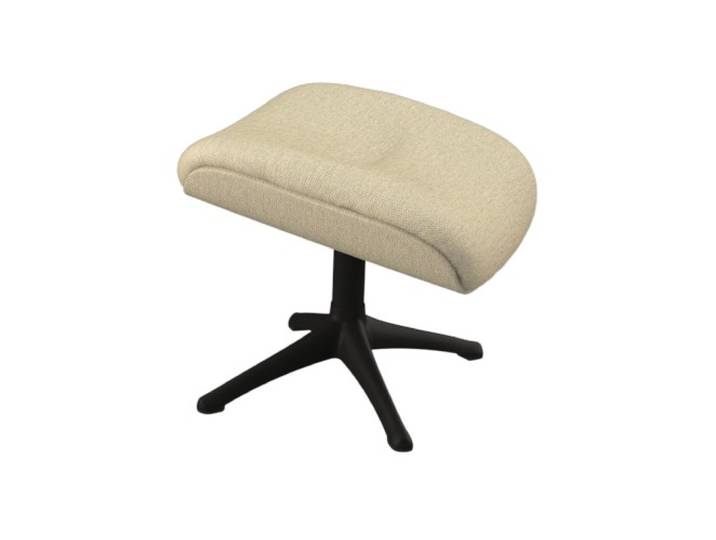 Fußhocker FLEXLUX Fußhocker More, Beinstütze, Entspannung. Ergonomisch. Komfort , beige (sandy beige), B:44cm H:39cm T:35cm, 100% Polyester, Hocker, Fußhocker, Scandi Design, Robuster Alu Fuß, Pflegeleicht, Stoff oder Echtleder
