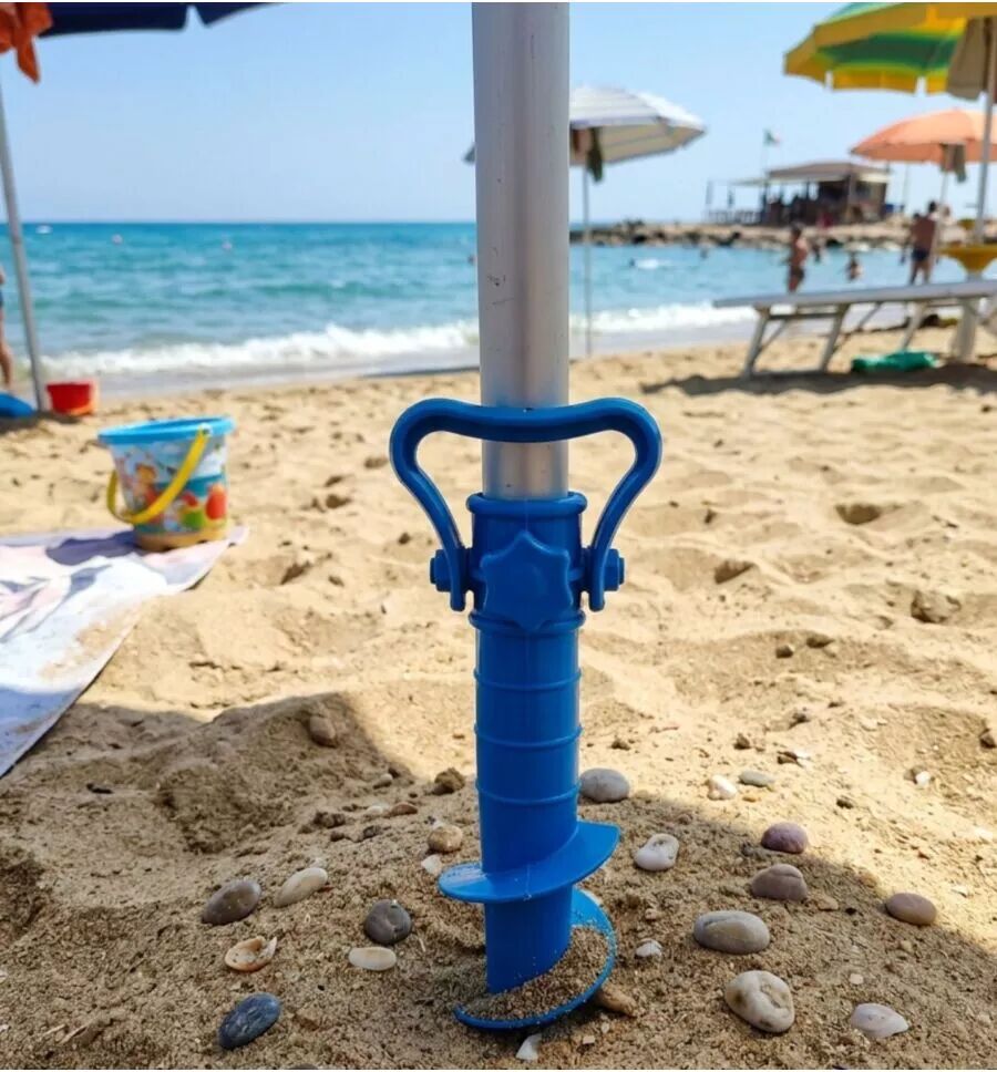 EuroGarden PICCHETTO A VITE PER OMBRELLONE SPIAGGIA