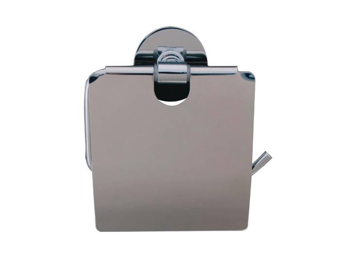 Toilettenpapierhalter SPIRELLA mit Deckel , silber (silberfarben), Metall, Toilettenpapierhalter, Toilettenpapierhalter