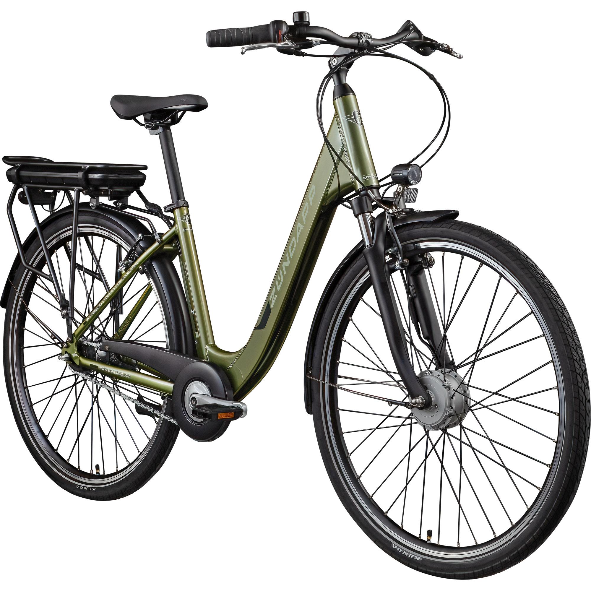 Zündapp Z600 City E Bike Damen 28 Zoll khaki